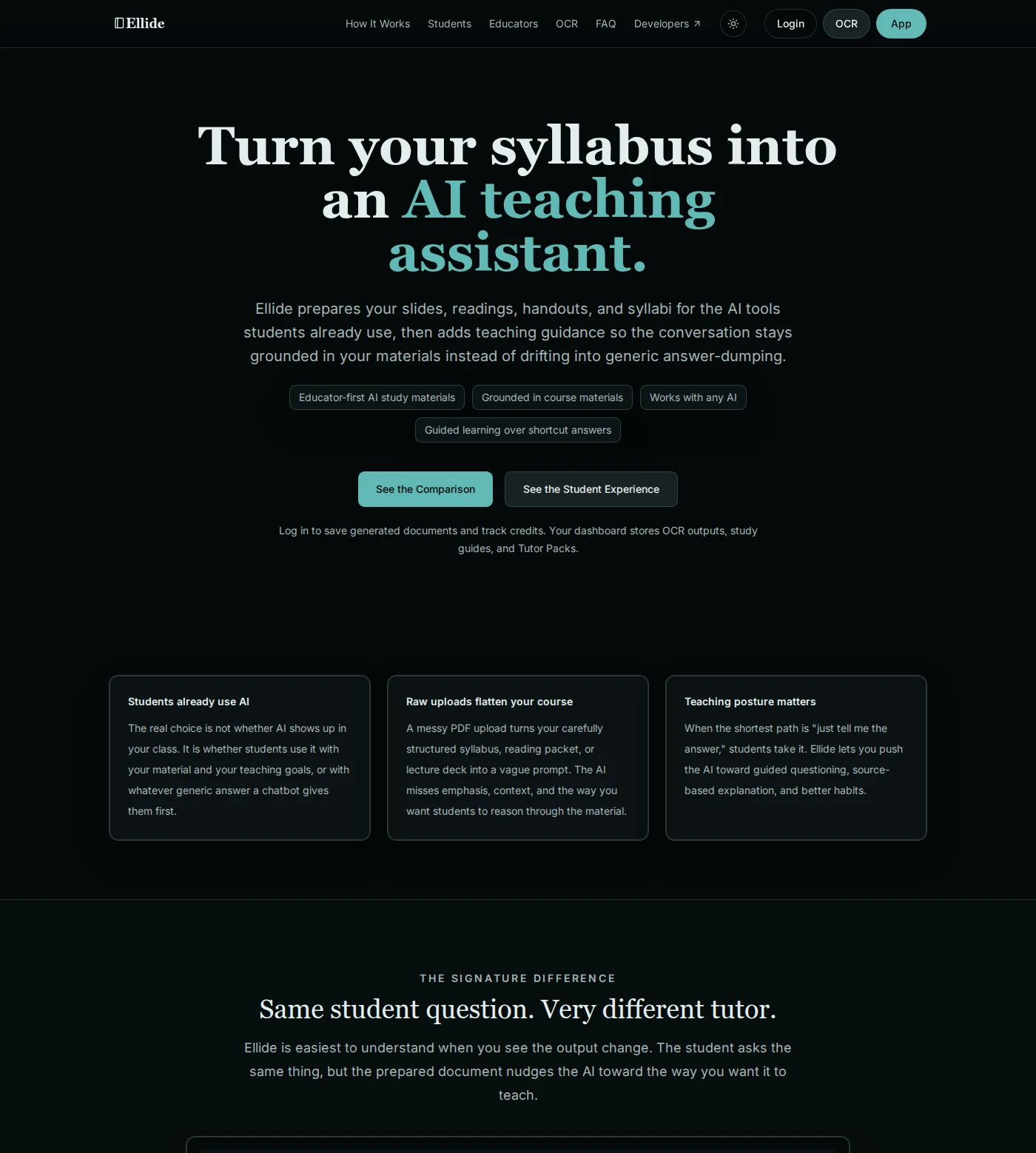 Ellide - AI Study Materials for Educators